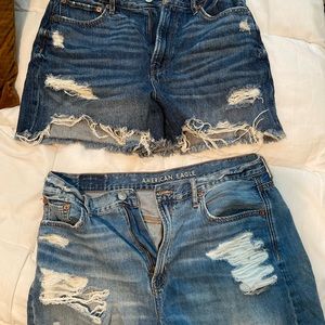 2 American Eagle jean shorts size 10